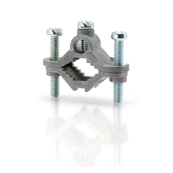 THE CIMPLE CO - Electrical Grounding Rod CLAMP - Direct Burial Hex Head- Fits ½ to 1" UL, 1 Pack