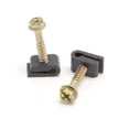 thumbnail image 1 of THE CIMPLE CO - Electrical Wire Cable Clips - Black -100 Pcs- Screw Cable Clips 1/10 in (3mm), 1 of 8