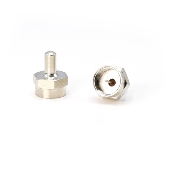 THE CIMPLE CO - F-Type 75 Ohm Terminator with Resistor Coax Coaxial Cable Connector - 100 Pack