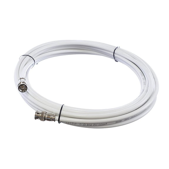 THE CIMPLE CO - HD SDI Cable - White Coaxial BNC Male to Male 15ft - 75 Ohm 3Gbps