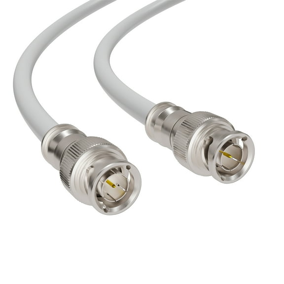 THE CIMPLE CO - HD SDI Cable - White Coaxial BNC Male to Male 75ft - 75 Ohm 3Gbps