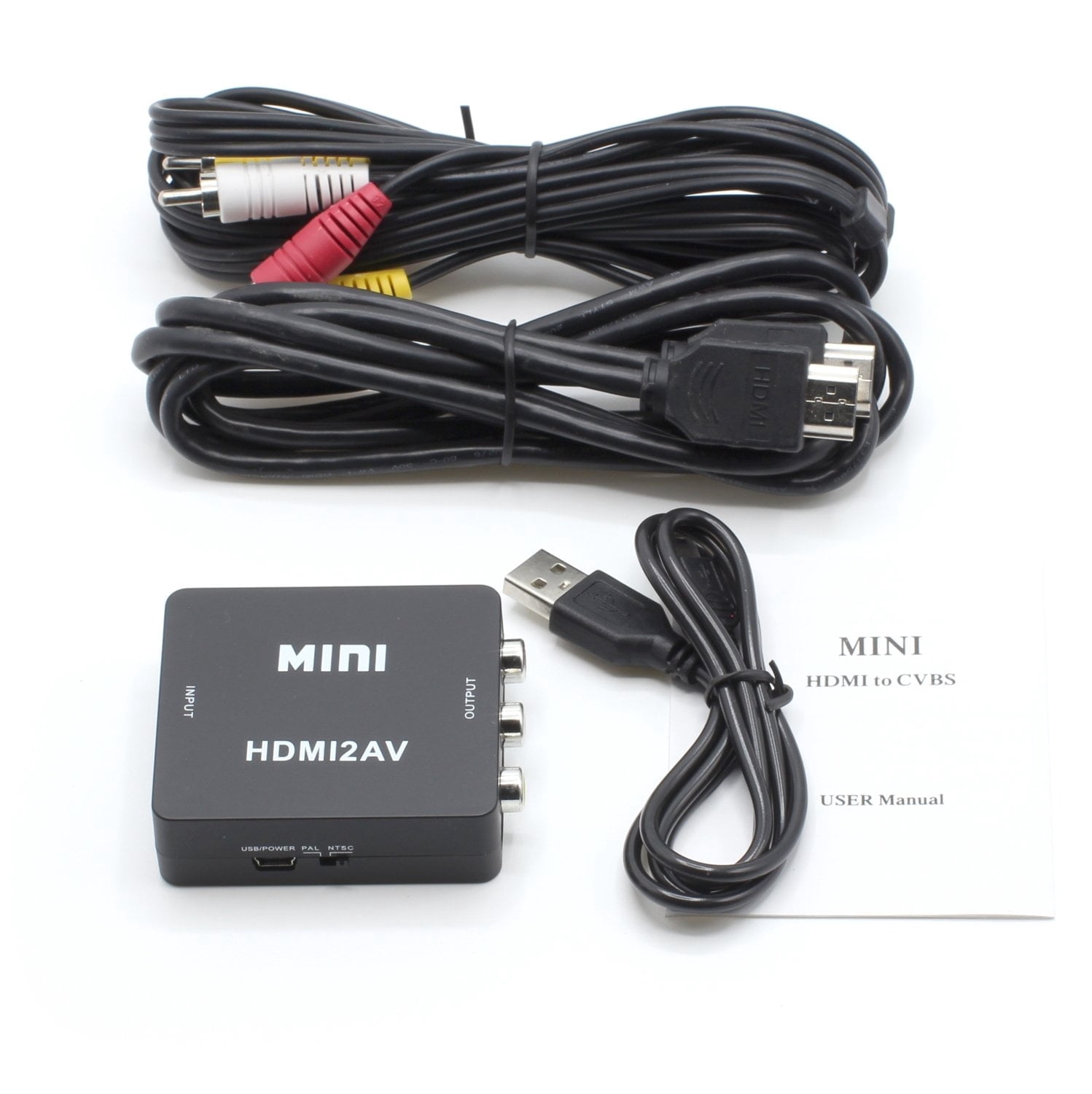 THE CIMPLE CO - HDMI to RCA Converter Kit - FEATURES Converter - HDMI & Composite Cables - Black