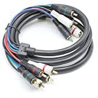 THE CIMPLE CO - RCA Component Audio Video Cable - Quality Plated - 3 Pack 6 FT - 720p 1080i