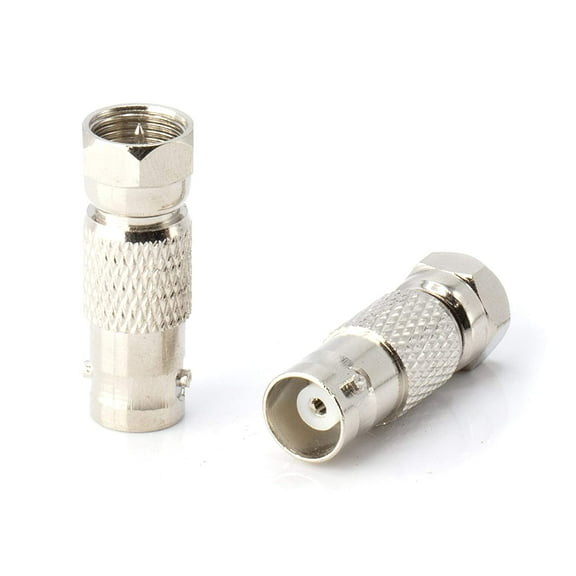 THE CIMPLE CO - RF Coaxial Adapter, Converter - F-Type Male to BNC Female Connector - 50 Pack