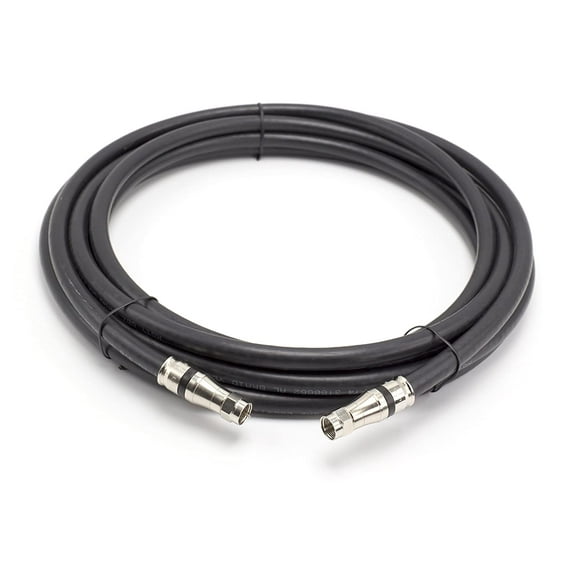 THE CIMPLE CO - RG-11 Coax Cable - F Type Compression Connector -Black- 200 FT Coaxial