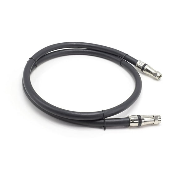 THE CIMPLE CO - RG-11 Coax Cable - F Type Compression Connector -Black- 6 FT Coaxial