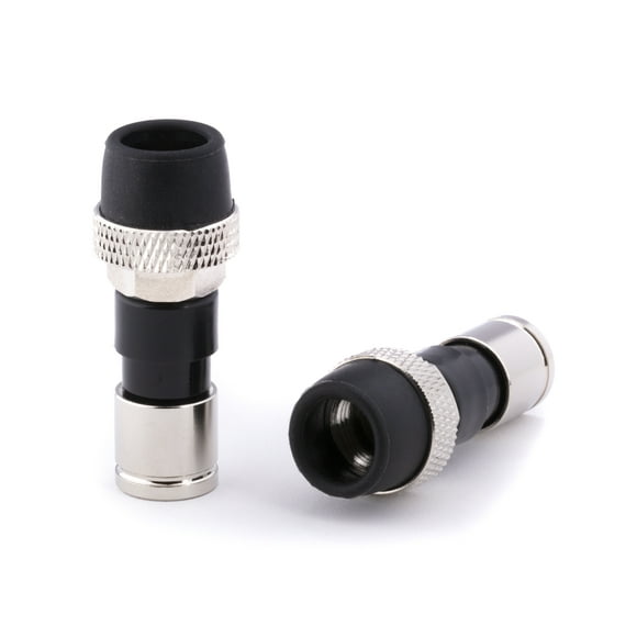 THE CIMPLE CO - RG59 Coaxial Cable Connectors - Coax Compression Fittings w Weather Seal - 10 ea