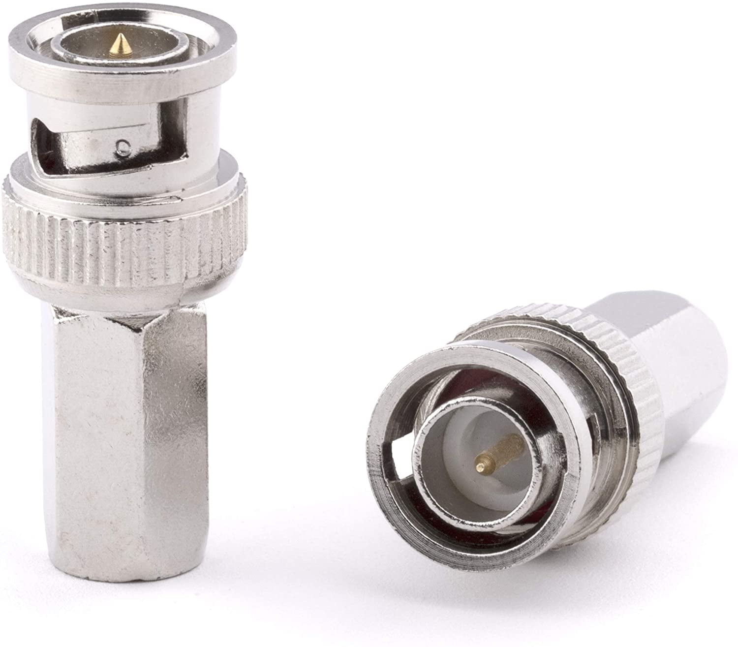 THE CIMPLE CO - RG6 BNC Connectors - Twist-on Male Coaxial Adapters for ...