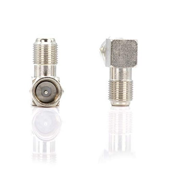THE CIMPLE CO - Right Angle Coax Connector - High Quality - 90 Degree Coaxial Adapter - 4 Pack
