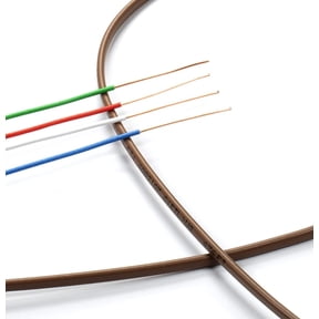 THE CIMPLE CO - Thermostat Wire 18/4 -Brown- 18-Gauge Solid Copper 4-Conductor CL2/CMR - 10ft