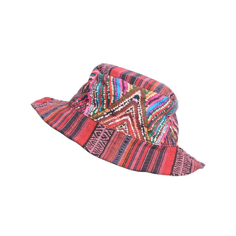 THE COLLECTION ROYAL Hippie Mushroom Patch Boho Hippy Rave Trippy Festival Gear Cotton Bucket Hat for Men and Women