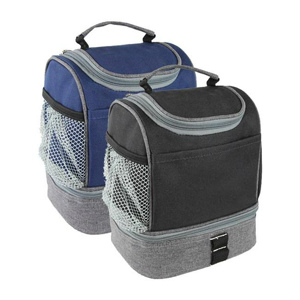 THE COMPACT DUAL LUNCH COOLER BLUE - Walmart.com