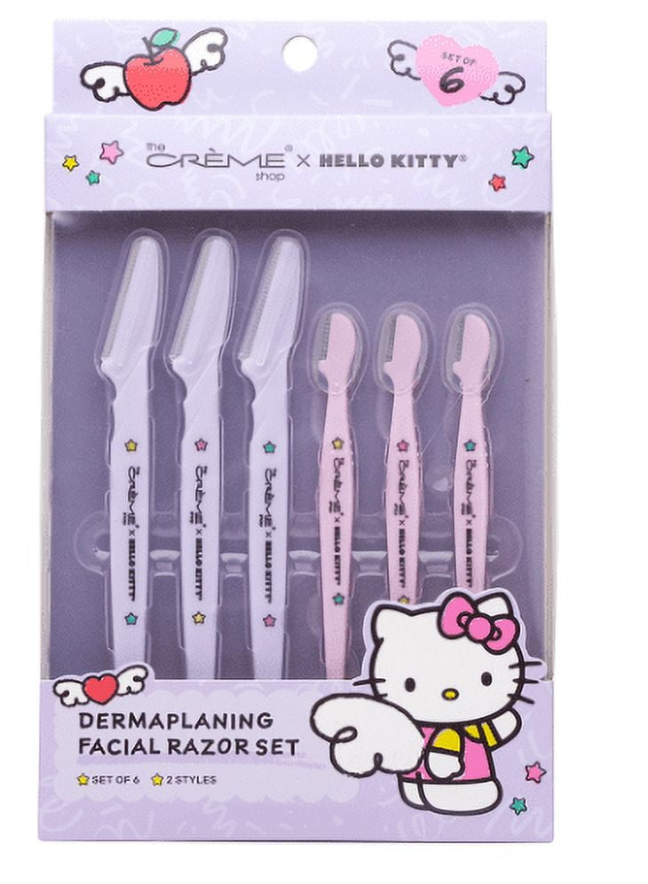 THE CREME SHOP X HELLO KITTY DERMAPLANING FACIAL RAZOR SET OF 6