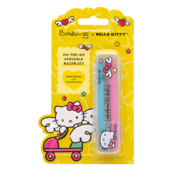 THE CREME SHOP X HELLO KITTY ON THE GO PORTABLE RAZOR SET WITH DURABLE CASE