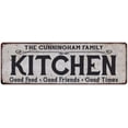 thumbnail image 1 of THE CUNNINGHAM FAMILY KITCHEN Chic Metal Sign 6x18 106180039199, 1 of 1