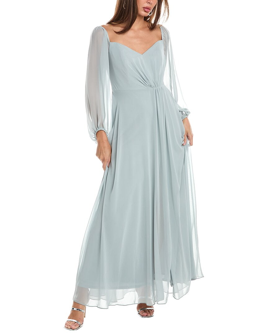 THE DESSY GROUP womens Dessy Collection Chiffon Gown, 0, Green - Walmart  Business Supplies