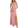 thumbnail image 1 of THE DESSY GROUP womens Dessy Collection Off-The-Shoulder Gown, 0, Pink, 1 of 3