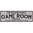 thumbnail image 1 of THE DOWNS FAMILY Game Room Country Metal 6x18 Sign 106180042355, 1 of 1