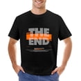 thumbnail image 1 of THE END Vintage T-shirt Mens Cotton Classic Crewneck Short Sleeve Tees Unisex Black S, 1 of 2