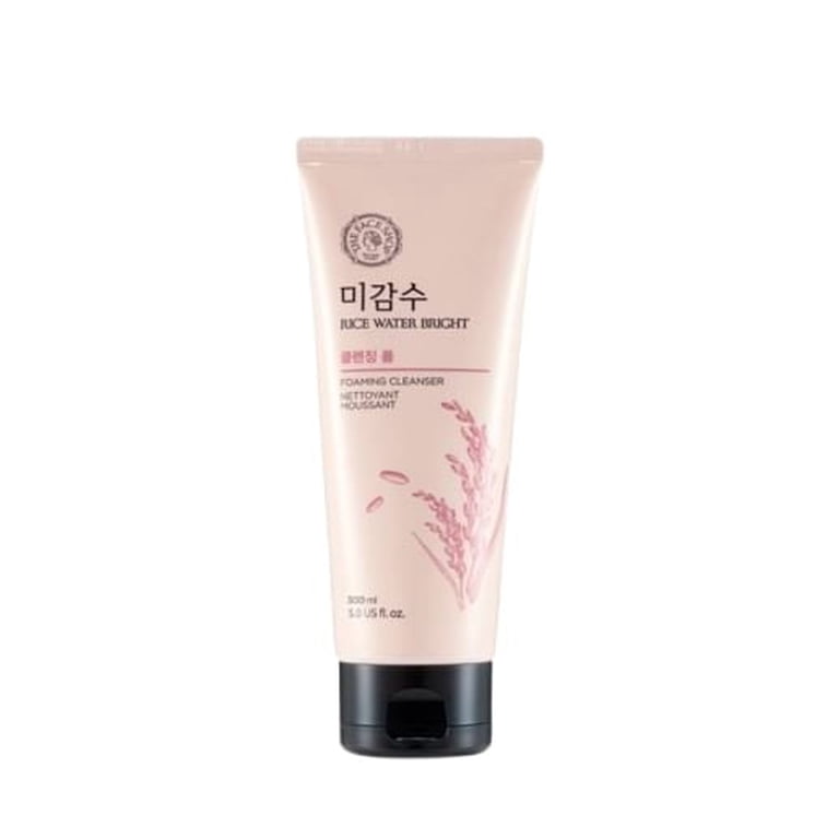 rice glutathione bubble foam cleanser THE FACE Shop RICE Water Bright Foaming Cleanser Jumbo 300ml
