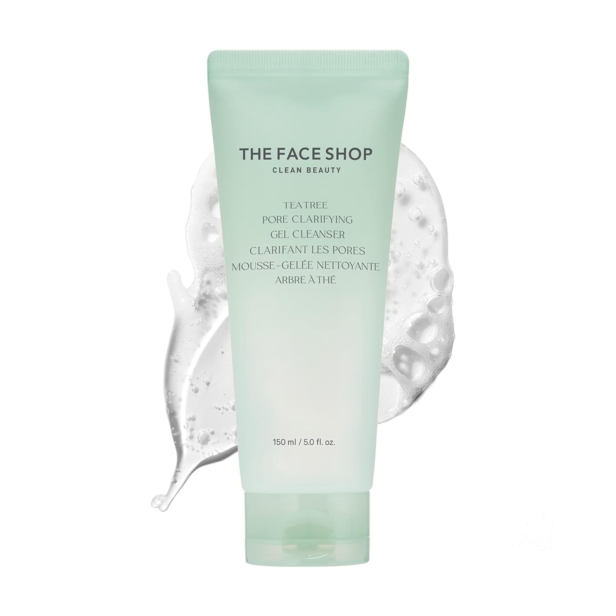 THE FACE SHOP Tea Tree Pore Clarifying Gel Cleanser Gentle Facial