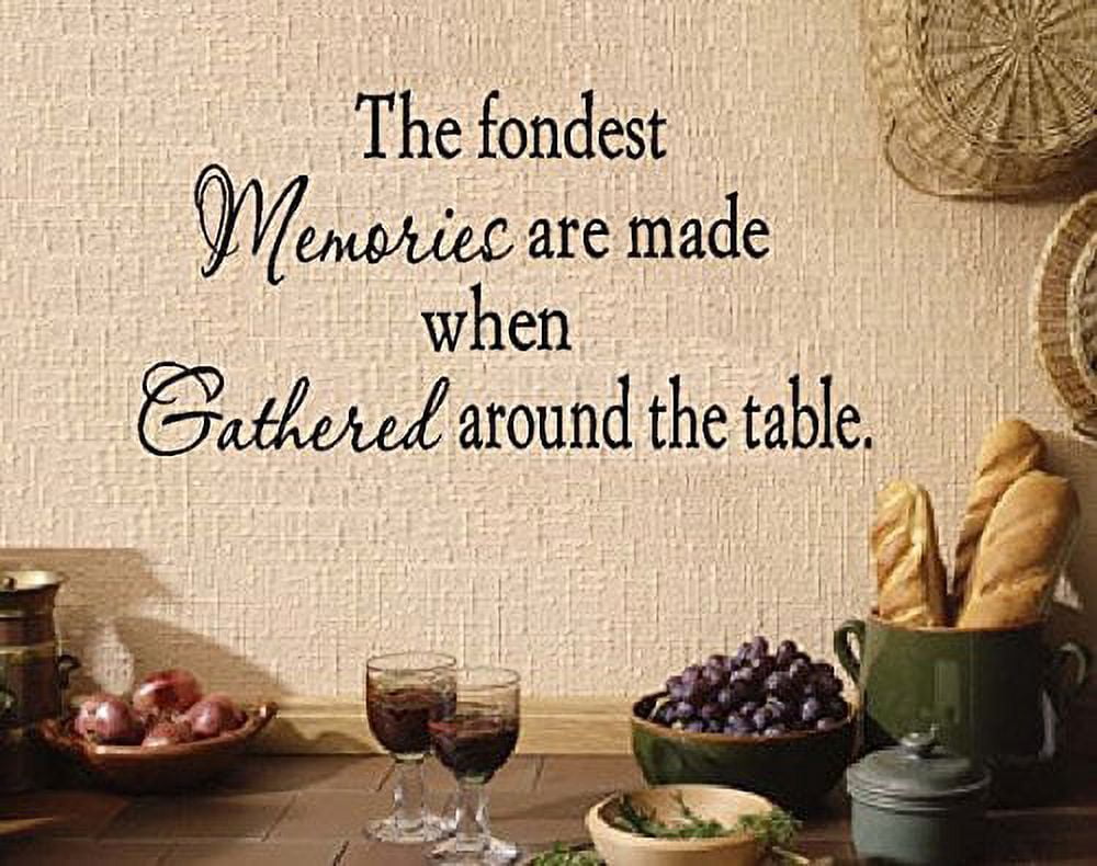 The Best Memories Are Made Gathered Around The Table - Targa rustica per cucina, sala da pranzo, decorazione da parete, poster in metallo, 20 x 30 cm