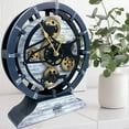 THE GEARS CLOCK Desk Clock with Real Moving Gears (wall clock)CALI_ 10