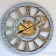 thumbnail image 1 of THE GEARS CLOCK Wall Clock with Real Moving Gears AM-LI_ 36 in Round Silver-Grey, 1 of 11