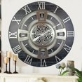 THE GEARS CLOCK Wall Clock with Real Moving Gears ENLI_ 24 in Round