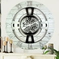 thumbnail image 1 of THE GEARS CLOCK Wall Clock with Real Moving Gears EN-LI_ 24 in Round White-Farmhouse, 1 of 10