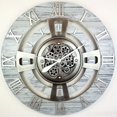THE GEARS CLOCK Wall Clock with Real Moving Gears ENLI_ 36 in Round
