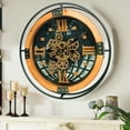 thumbnail image 1 of THE GEARS CLOCK Wall Clock with Real Moving Gears PO-LI_ 18 in Round WOOD-BLACK, 1 of 13