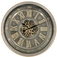 thumbnail image 1 of THE GEARS CLOCK Wall Clock with Real Moving Gears SP-LI_ 32 in Round BLACK-WOOD, 1 of 1
