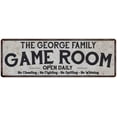 thumbnail image 1 of THE GEORGE FAMILY Game Room Country Metal 6x18 Sign 106180042427, 1 of 1