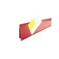 thumbnail image 1 of The Global Display Solution Label Holders, Retail Shelf Labels, with Ticket Holder Protector, 47.625" x 1.25", Red, 50 Count, 1 of 7