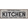 thumbnail image 1 of THE GOMEZ FAMILY KITCHEN Chic Metal Sign 6x18 106180039069, 1 of 1