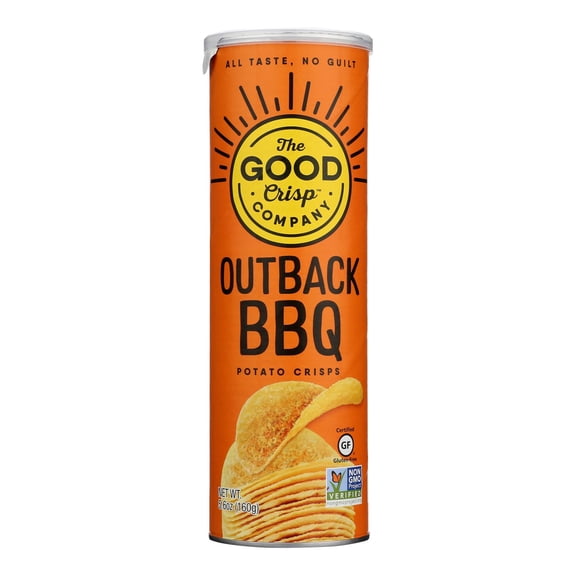 THE GOOD CRISP - Outback BBQ Potato Crisps - 5.6 Oz, Case of 8