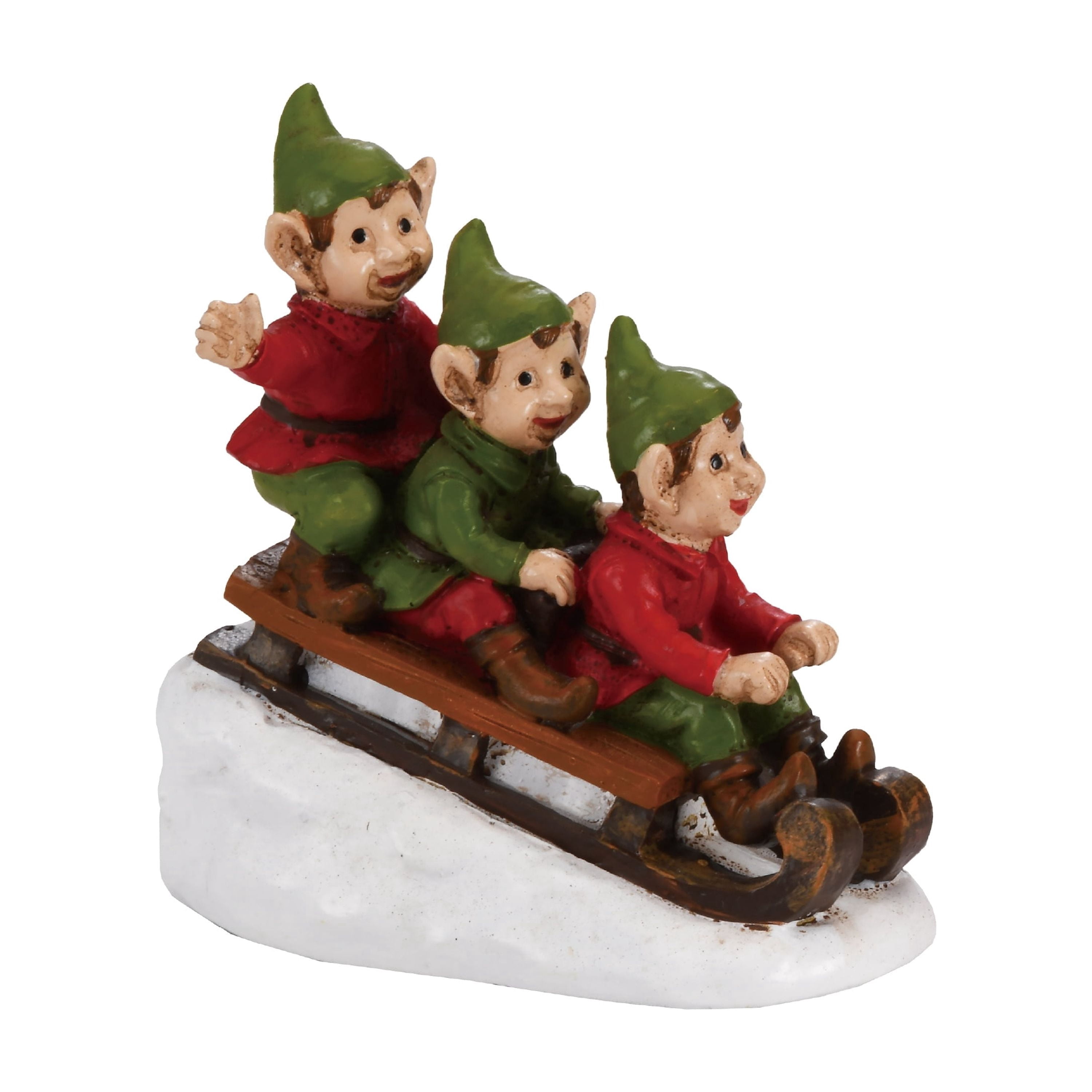 The Great Elf Slide Christmas Village Decorative Figurine, Multicolor, 3.8", by Holiday Time
