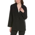 thumbnail image 1 of THE GREAT womens  The Shlumpy Wool-Blend Blazer, 0, Black, 1 of 3