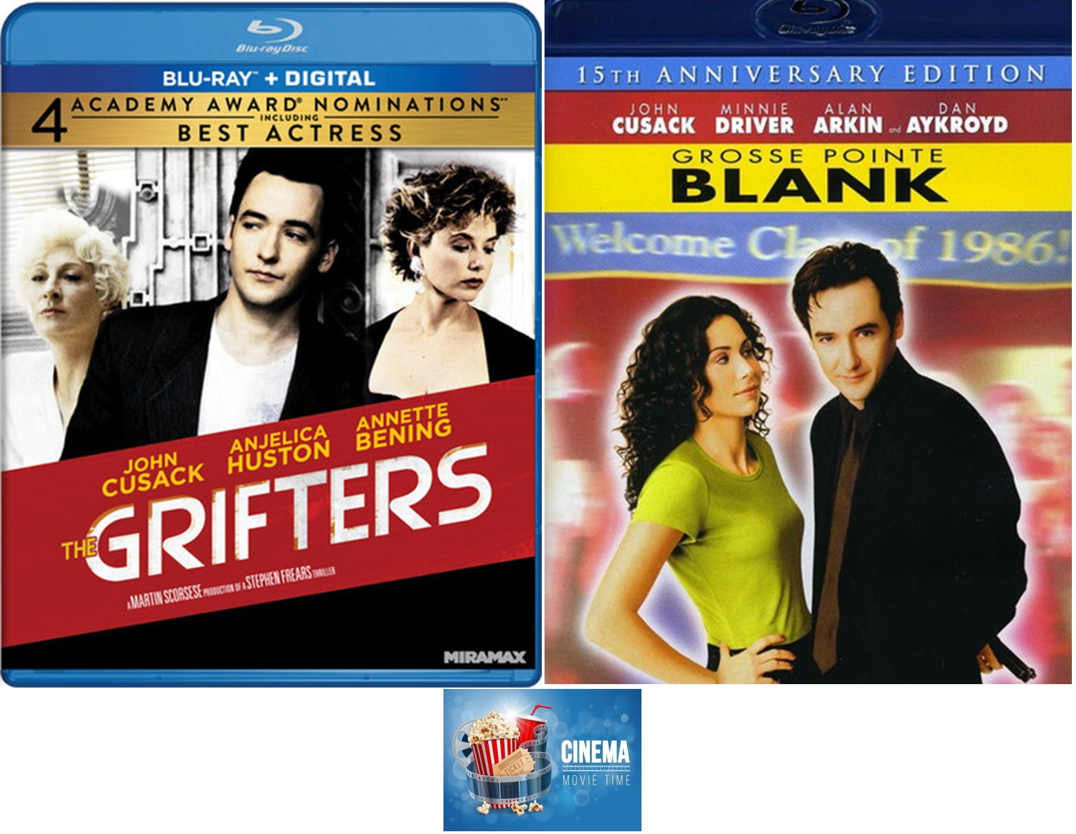 THE GRIFTERS & GROSSE POINTE BLANK John Cusack Double Feature 2 Blu Ray ...
