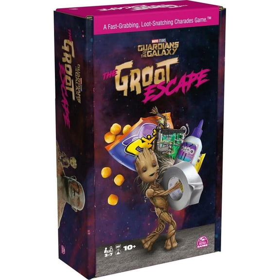 Spin Master Games Marvel Guardians of The Galaxy, The Groot Escape, Charades-Style Card Games Board Games for Adults and Kids Ages 10 and up