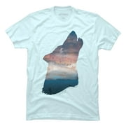 THE GUARDIAN Mens Light Blue Graphic Tee - Design By Humans  XL