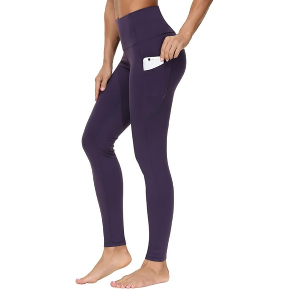 THE GYM PEOPLE Thick High Waist Yoga Pants with Pockets, Tummy Control Workout Running Yoga Leggings for Women