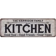 thumbnail image 1 of THE HARRISON FAMILY KITCHEN Chic Metal Sign 6x18 106180039129, 1 of 1