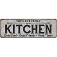 thumbnail image 1 of THE HART FAMILY KITCHEN Chic Metal Sign 6x18 106180039197, 1 of 1