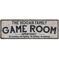 thumbnail image 1 of THE HOGAN FAMILY Gift Game Room Country Metal 6x18 Sign 206180042251, 1 of 1