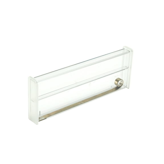 THE HOME EDIT Wide Expandable Drawer Divider for Kitchen and any Drawer, 1.375"x 2.5" x24" Clear PET Durable Plastic