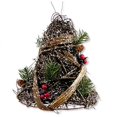 thumbnail image 1 of THE JOY TREE Rattan Twig Bell Ornament -Large 7", 1 of 4