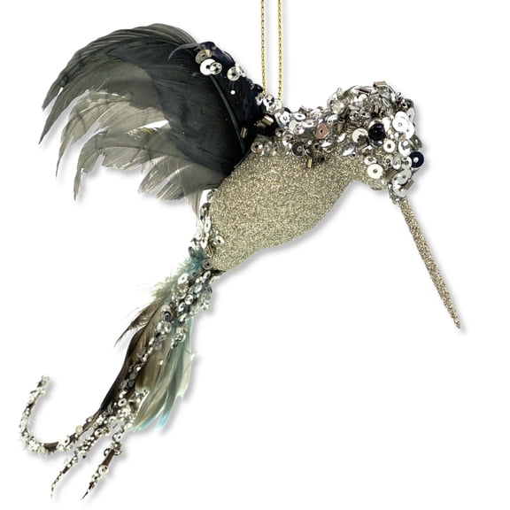 THE JOY TREE Sequin Hummingbird Ornament