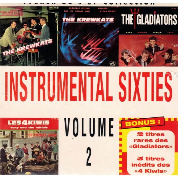 THE KREWKATS / THE GLADIATORS / LES 4 KIWIS INSTRUMENTAL 60's Vol. 2 - French EP Coll. (CD)